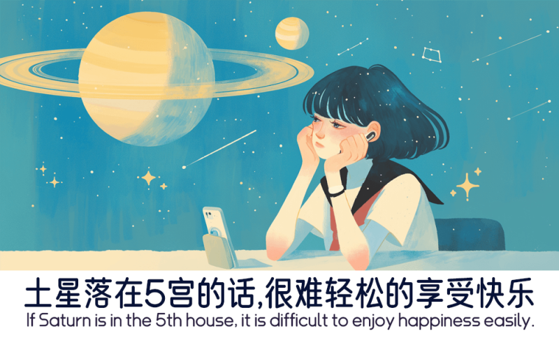 土星落在5宫为什么很难享受快乐