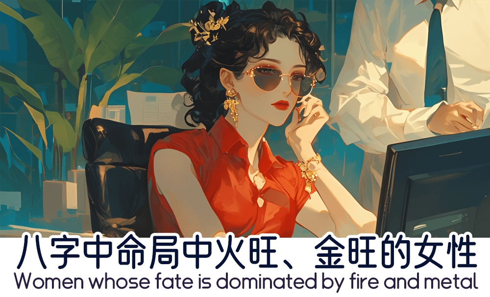 八字中命局中火旺、金旺的女性
