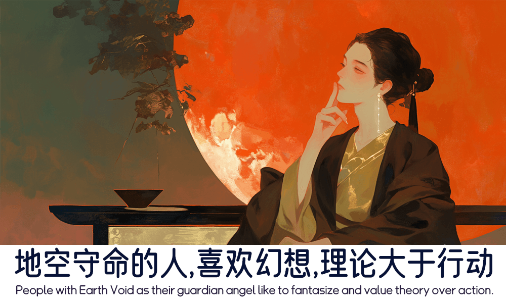 地空守命的人，喜欢幻想，理论大于行动