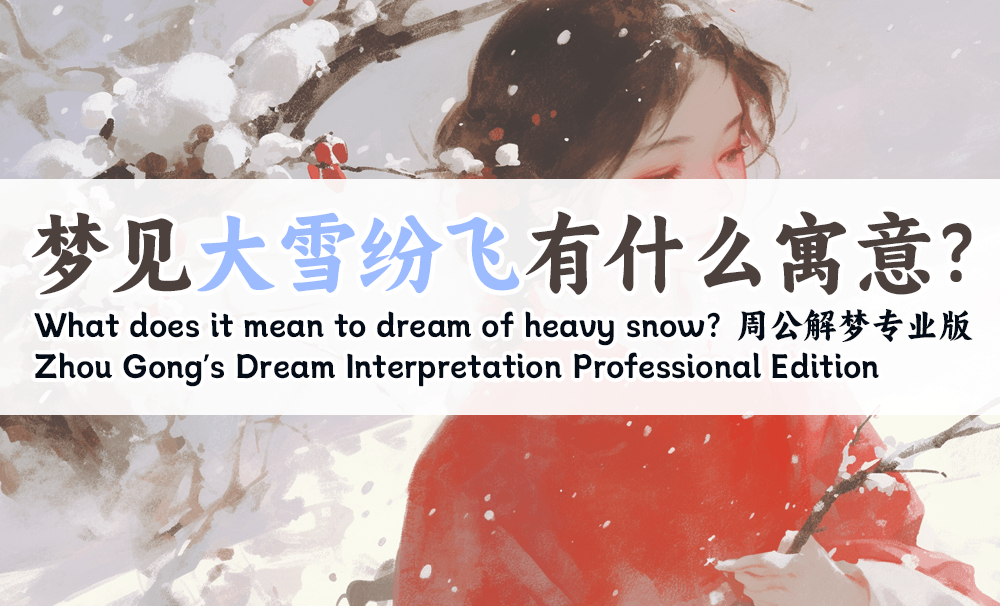 梦见大雪纷飞有什么寓意？周公解梦专业版