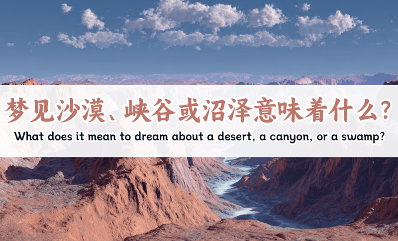 梦见沙漠、峡谷或沼泽意味着什么