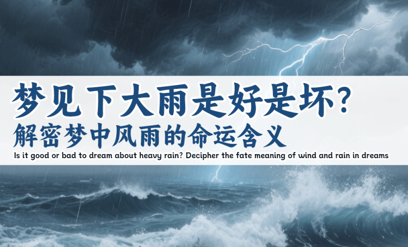 梦见下大雨是好是坏