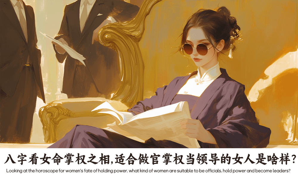 八字看女命掌权之相，适合做官掌权当领导的女人是啥样？