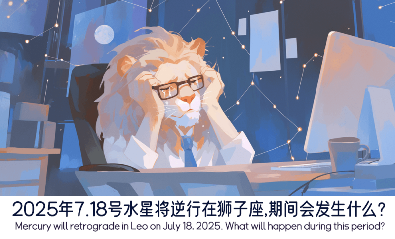 2025年7.18号水星将逆行在狮子座