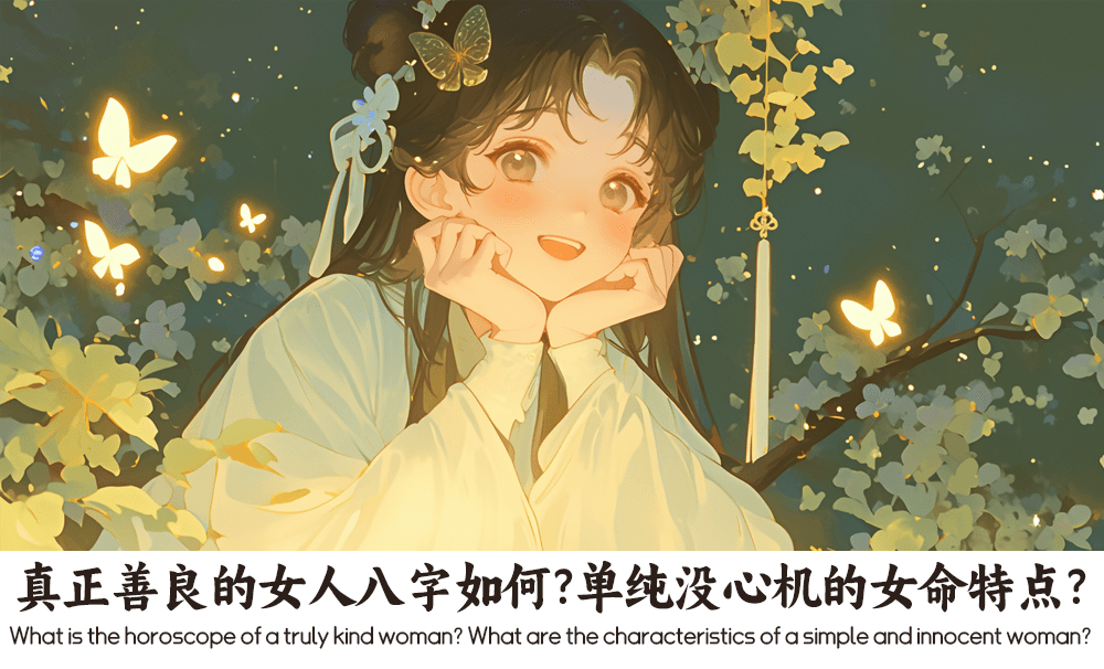 真正善良的女人八字如何？单纯没心机的女命特点？