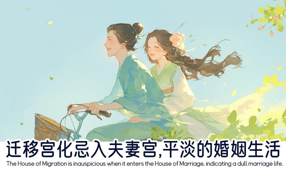 迁移宫化忌入夫妻宫，平淡的婚姻生活