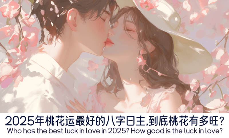 2025年桃花运最好的八字日主