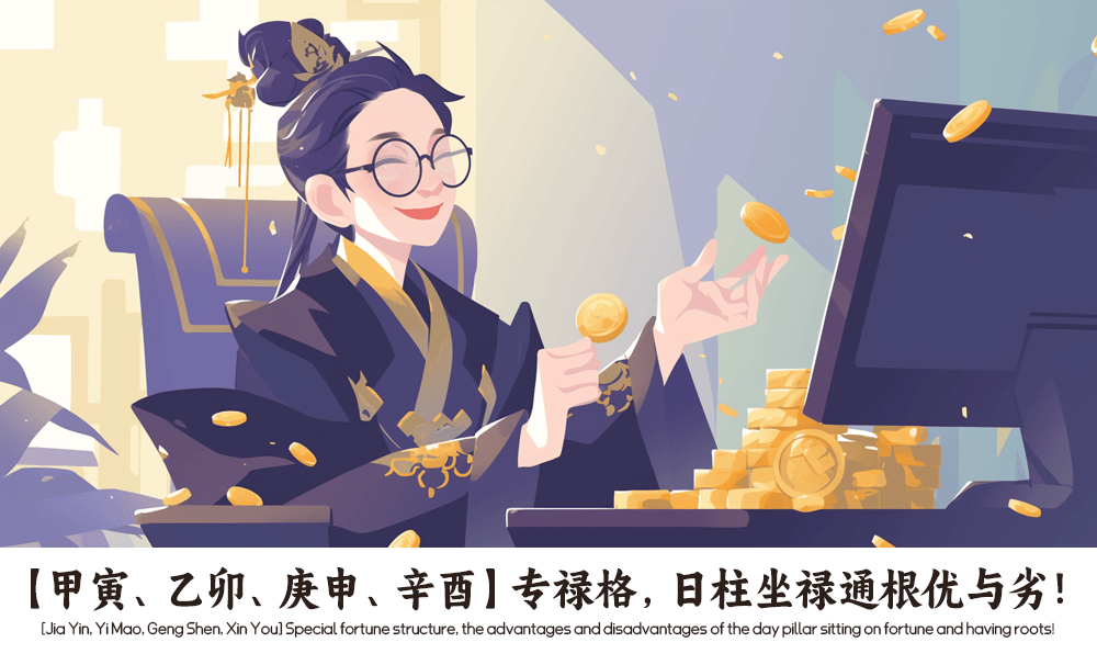 【甲寅、乙卯、庚申、辛酉】专禄格，日柱坐禄通根优与劣！