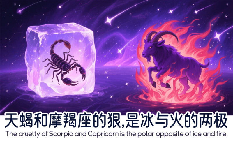 天蝎和摩羯座的狠
