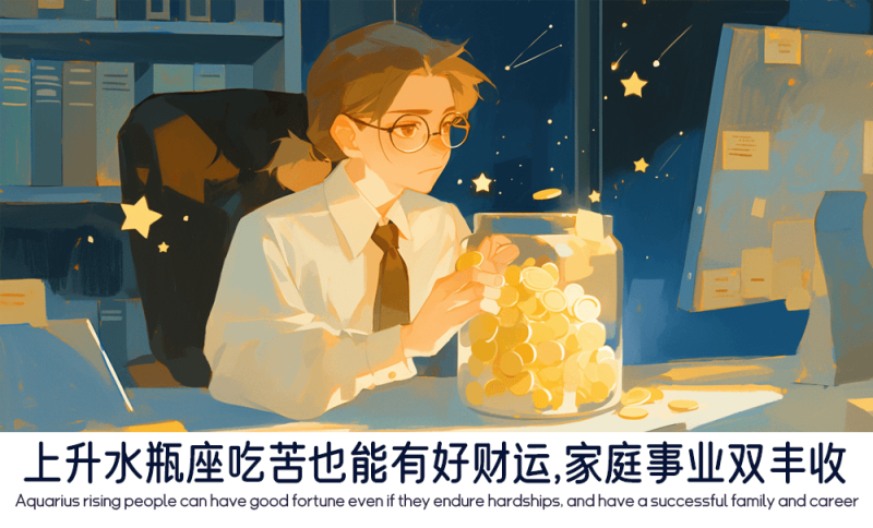 上升水瓶座吃苦也能有好运
