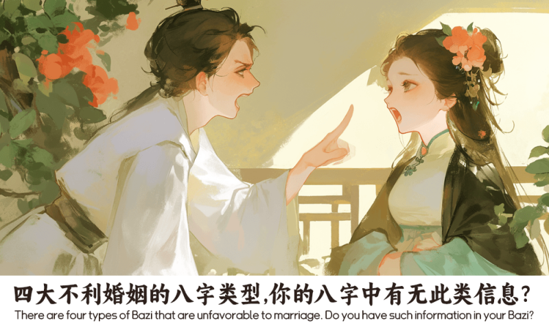 四大不利婚姻的八字类型