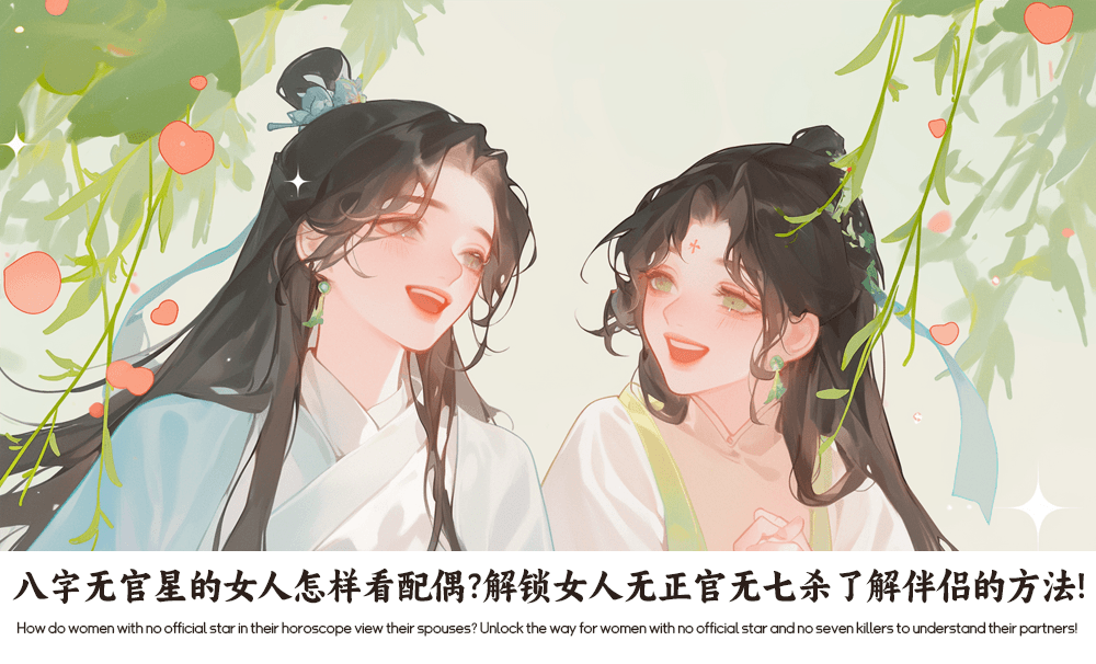 八字无官星的女人怎样看配偶？解锁女人无正官无七杀了解伴侣的方法！