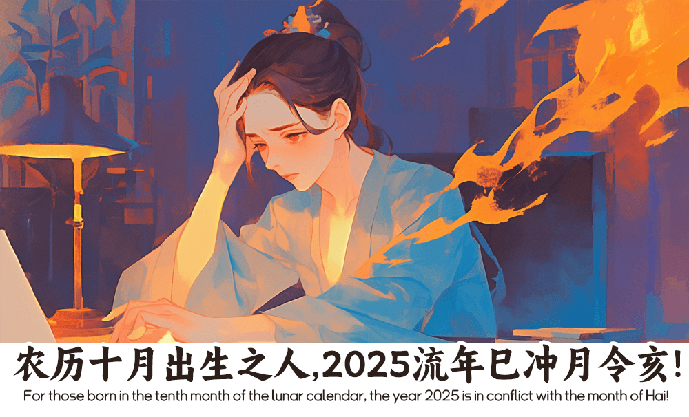农历十月出生之人，2025流年巳冲月令亥！