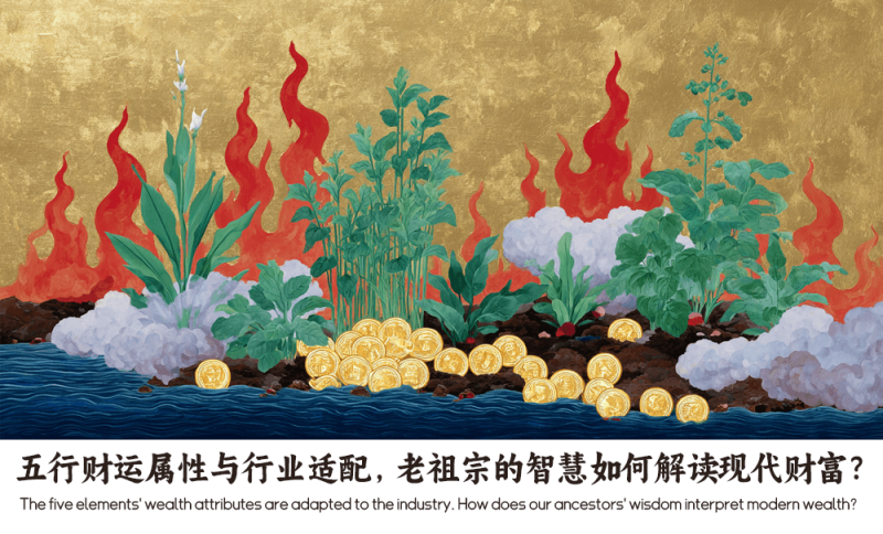五行财运属性与行业适配