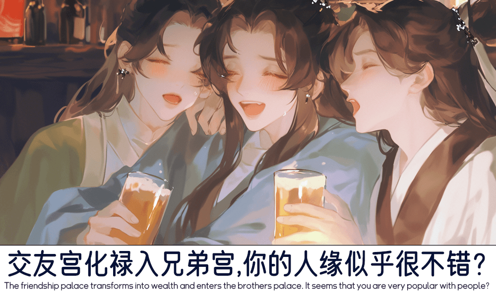 交友宫化禄入兄弟宫，你的人缘似乎很不错？