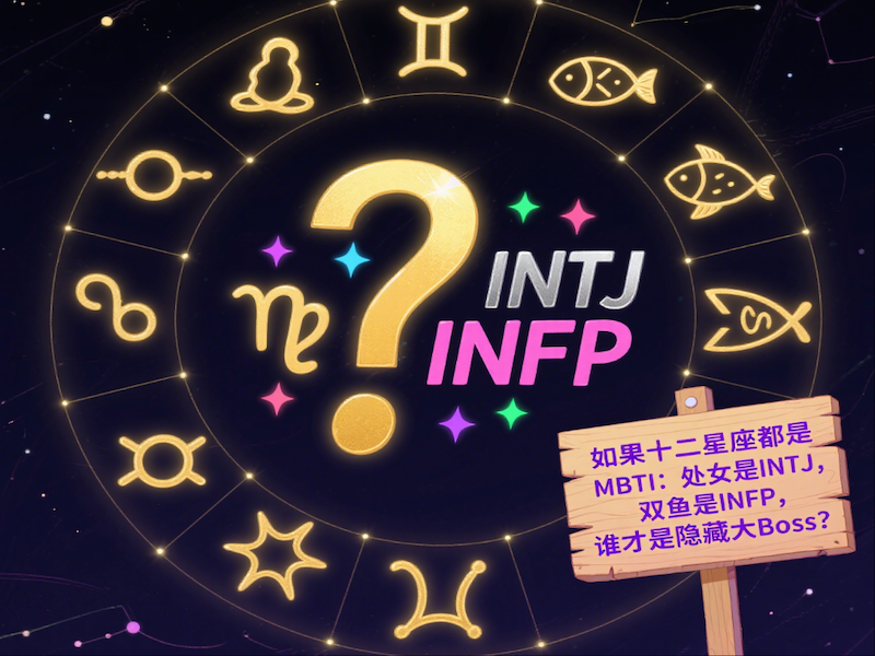如果十二星座都是MBTI：处女是INTJ，双鱼是INFP，谁才是隐藏大Boss？