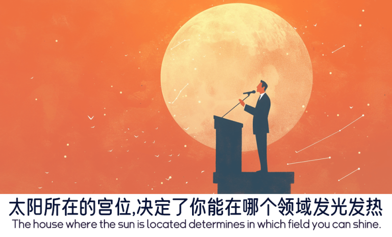 太阳所在的宫位的象征意义