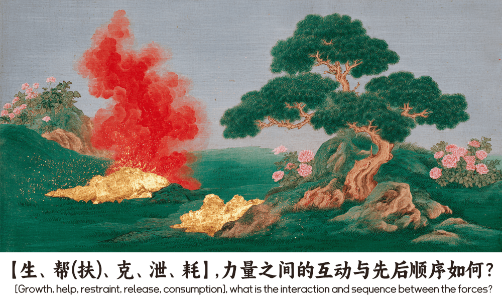 【生、帮(扶)、克、泄、耗】，力量之间的互动与先后顺序如何？