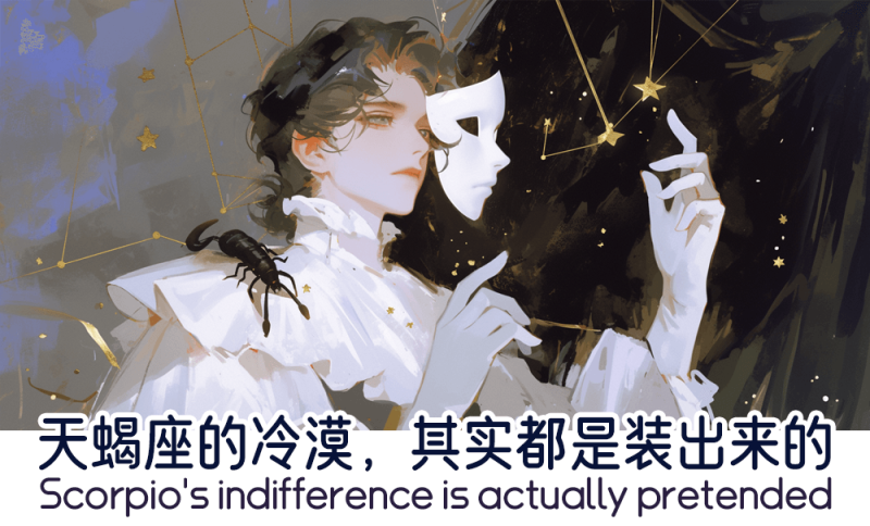 天蝎座的冷漠都是装出来的