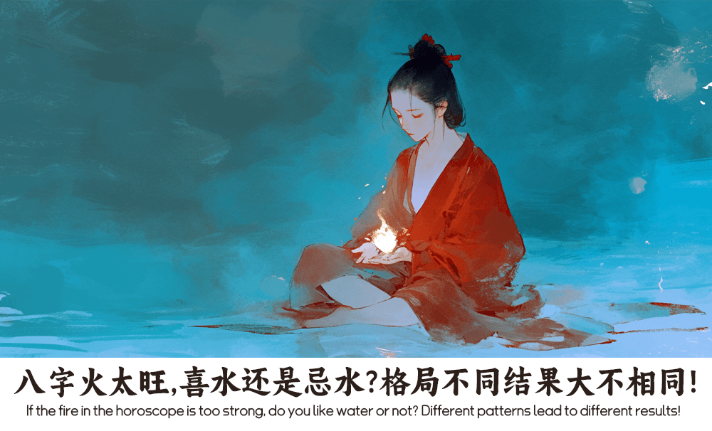 八字火太旺，喜水还是忌水？格局不同结果大不相同！