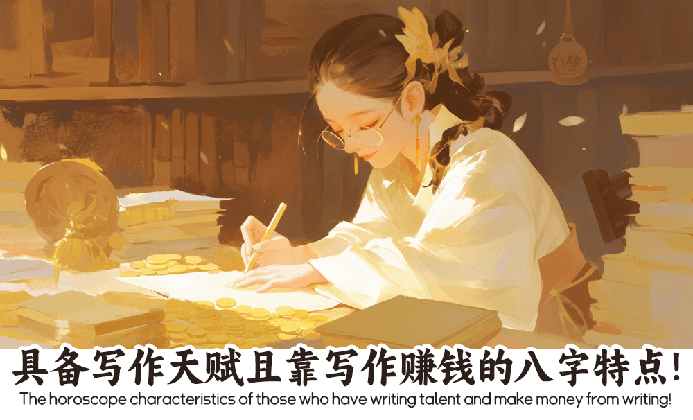 具备写作天赋且靠写作赚钱的八字特点！