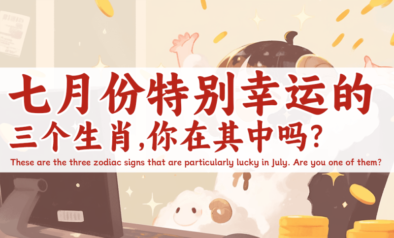七月份特别幸运的三个生肖