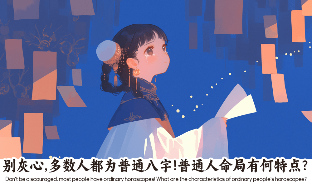 别灰心，多数人都为普通八字！普通人命局有何特点?