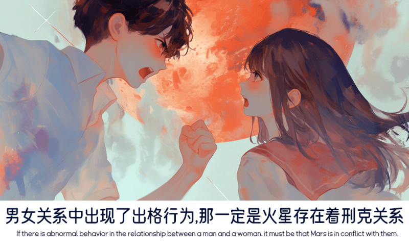 当火星存在着刑克关系