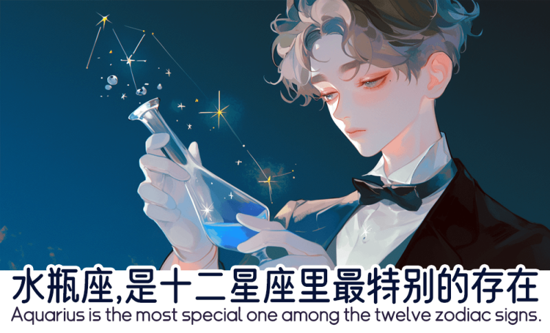水瓶座是十二星座里最特别的存在