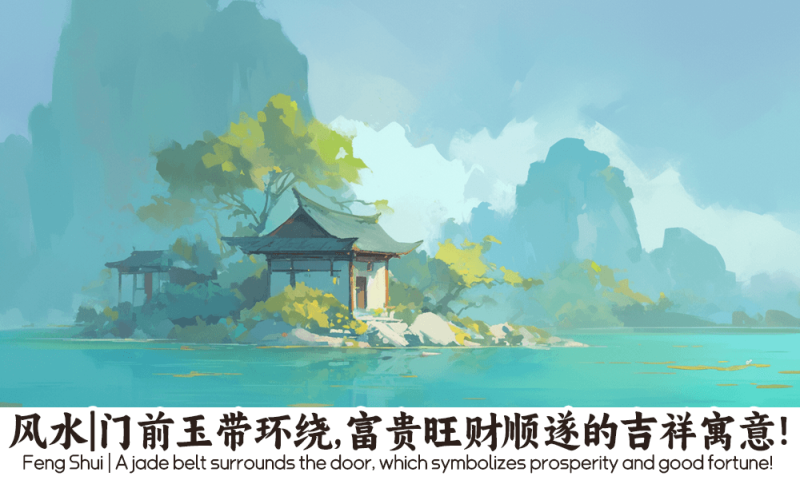 门前玉带环绕