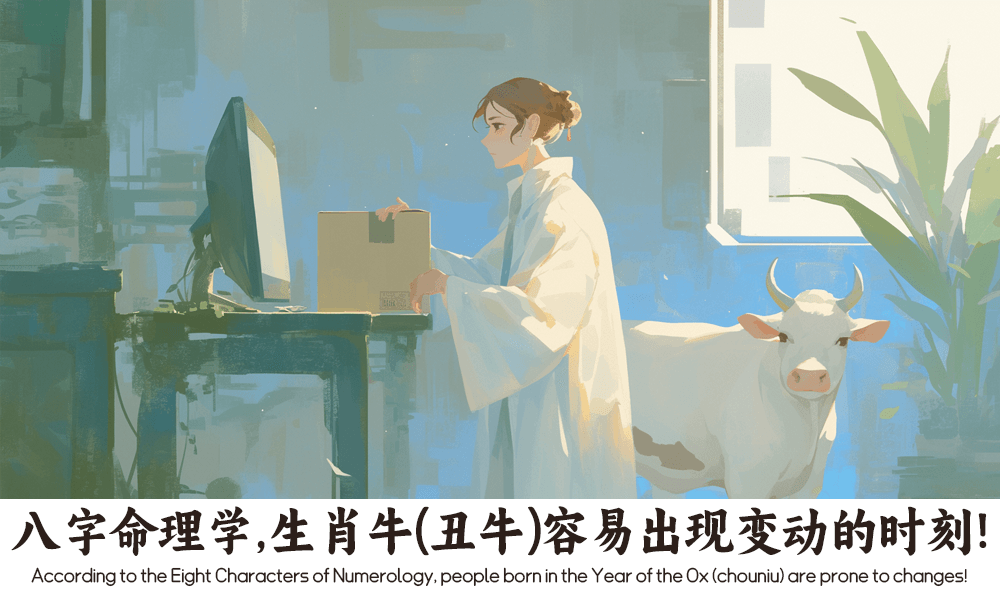 八字命理学，生肖牛（丑牛）容易出现变动的时刻！