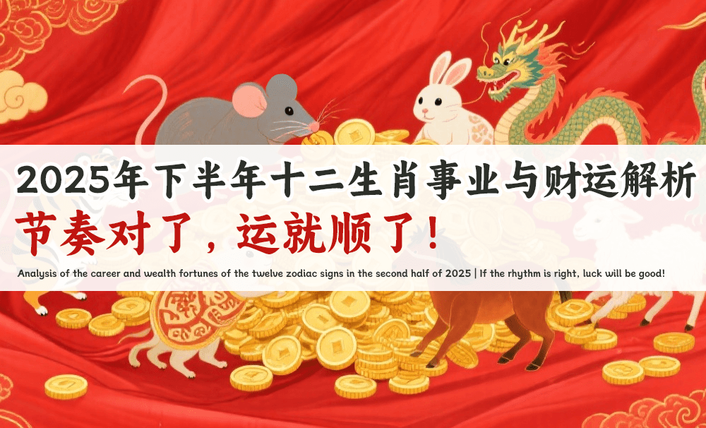 2025年下半年十二生肖事业与财运解析｜节奏对了，运就顺了！