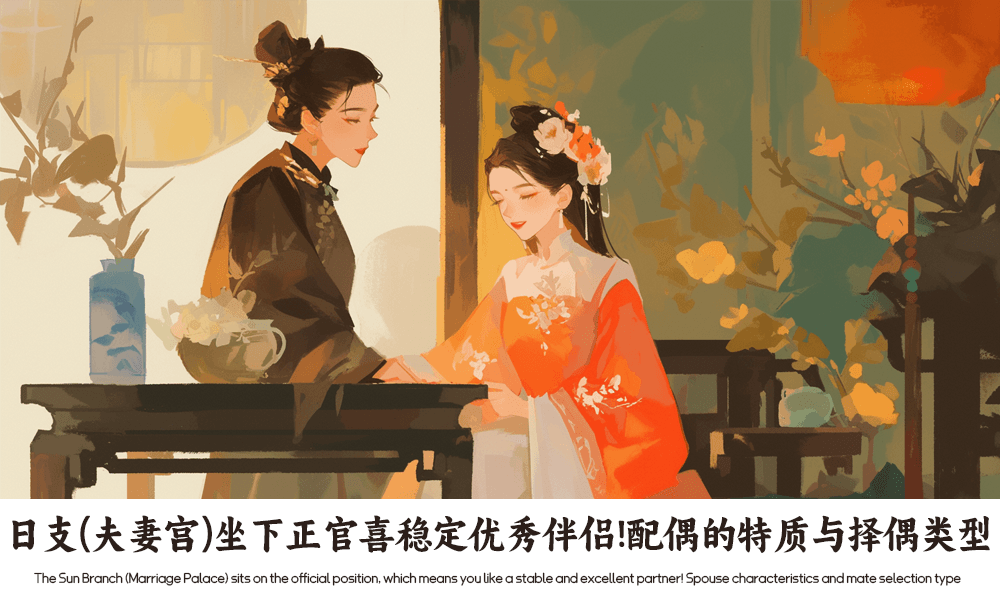 日支（夫妻宫）坐下正官喜稳定优秀伴侣！配偶的特质与择偶类型