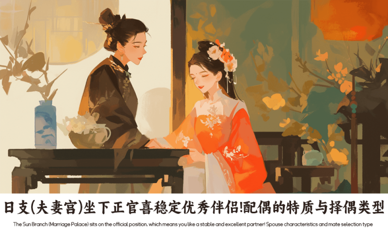 日支（夫妻宫）坐下正官