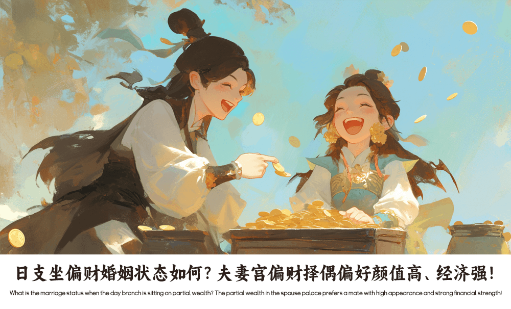 日支坐偏财婚姻状态如何？夫妻宫偏财择偶偏好颜值高、经济强！