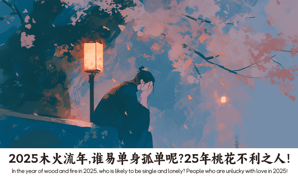 2025木火流年，谁易单身孤单呢？25年桃花不利之人！