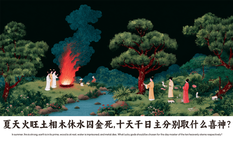 夏天火旺土相木休水囚金死