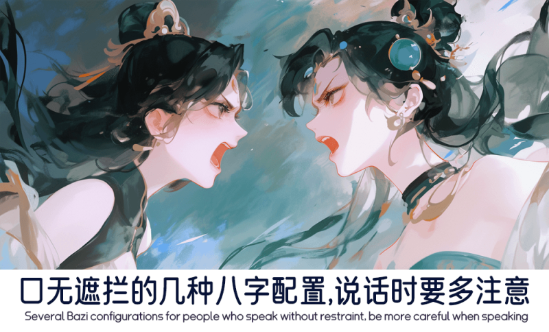 口无遮拦的几种八字配置