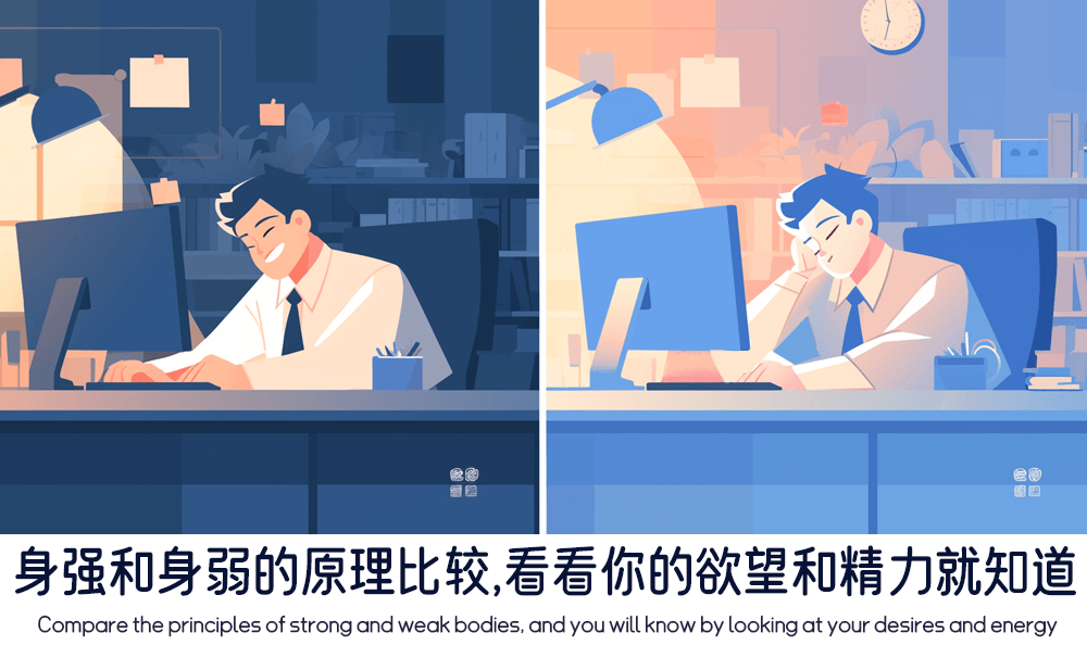 身强和身弱的原理比较，看看你的欲望和精力就知道