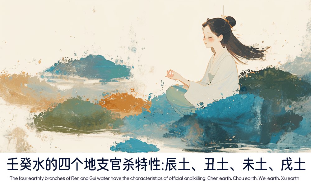 壬癸水的四个地支官杀特性：辰土、丑土、未土、戌土
