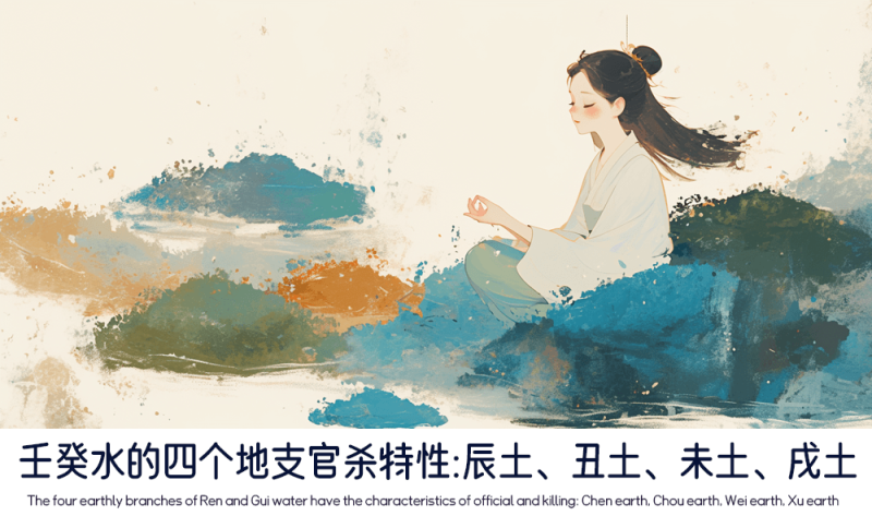 壬癸水的四个地支官杀特性