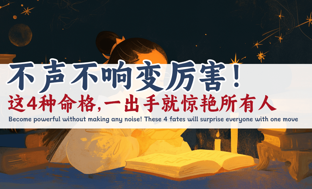 不声不响变厉害！这4种命格，一出手就惊艳所有人
