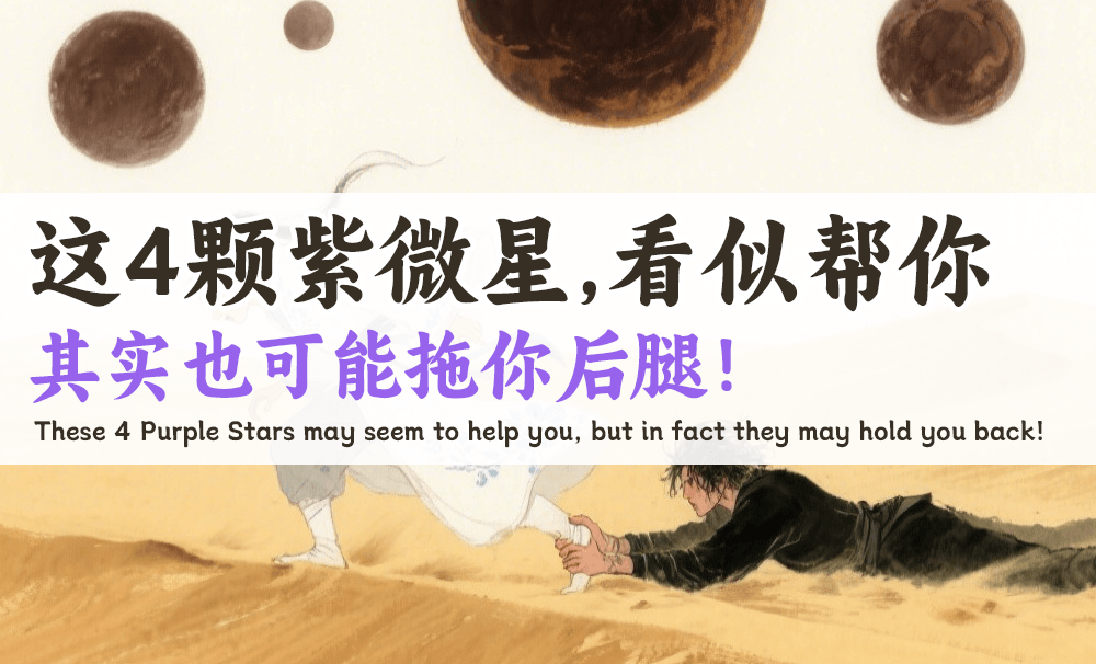 这4颗紫微星，看似帮你，其实也可能拖你后腿！
