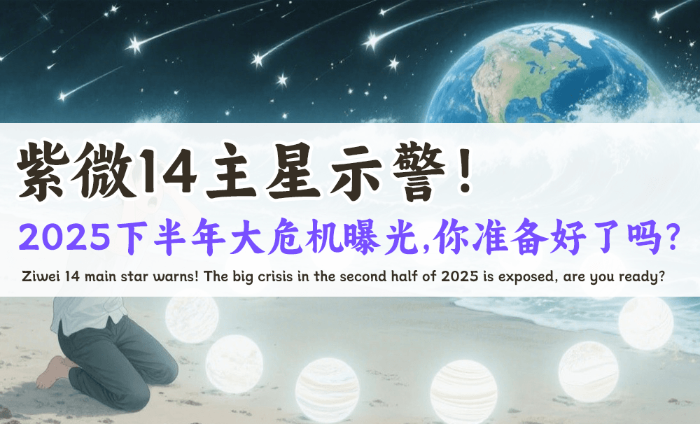 紫微14主星示警！2025下半年大危机曝光，你准备好了吗？