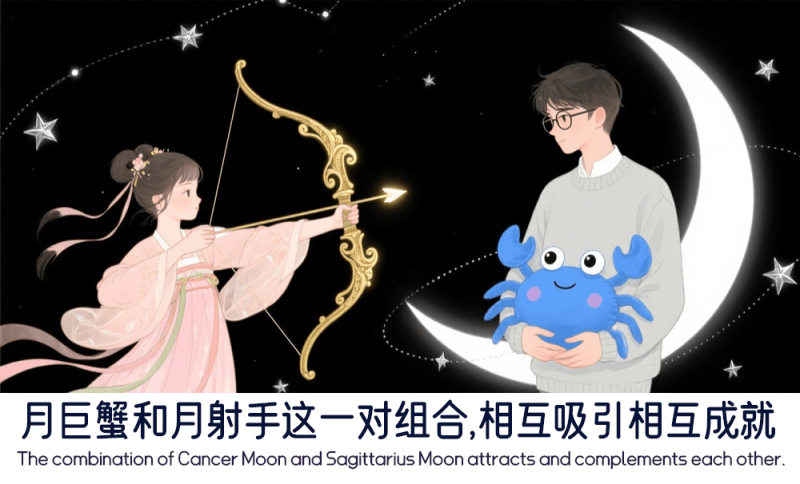月巨蟹和月射手这一对组合