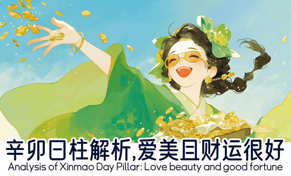 辛卯日柱解析，爱美且财运很好
