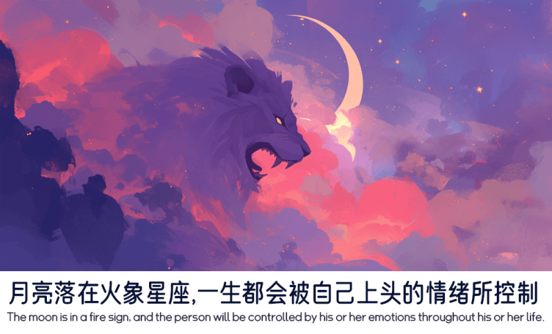 月亮落在火象星座