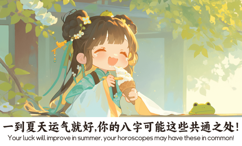 一到夏天运气就好