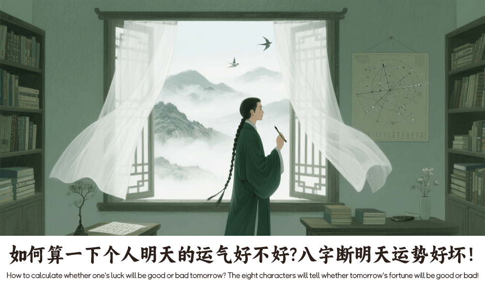 如何算一下个人明天的运气好不好？八字断明天运势好坏！