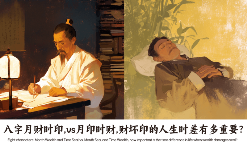 八字月财时印vs月印时财